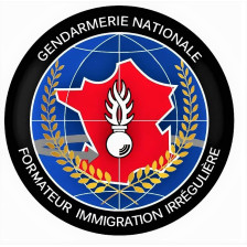 Écusson bordé rond -...