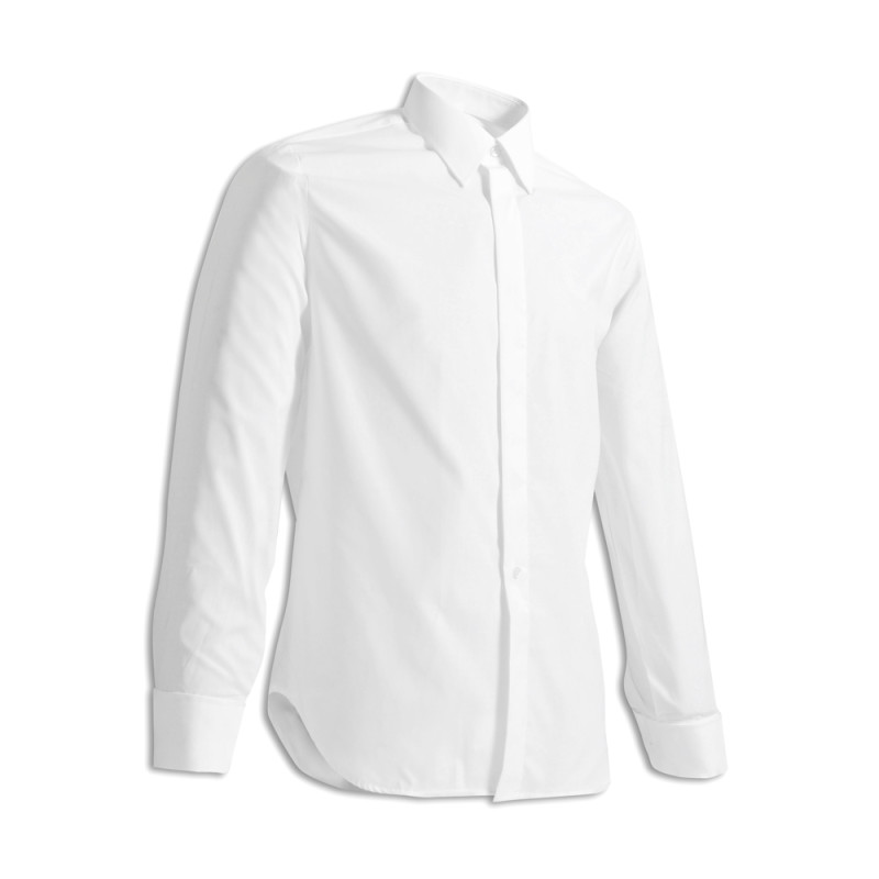 Chemise blanche à boutons cachés (Homme)