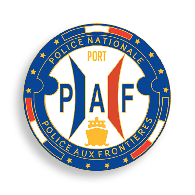 Insigne brodé Police aux frontières - Port (Maritime PAF)