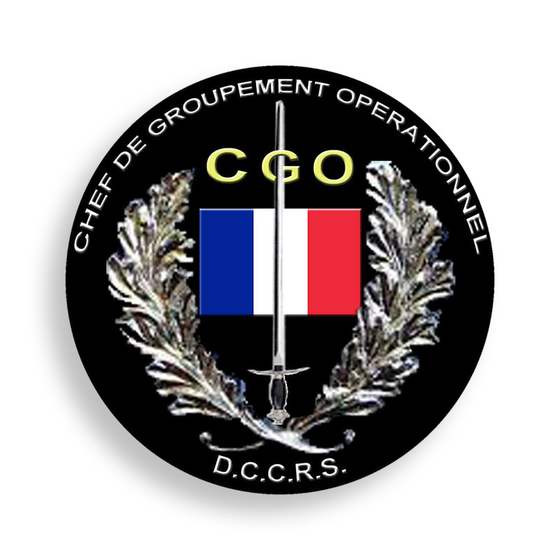 Insigne brodé Chef groupement opérationnel (GO)