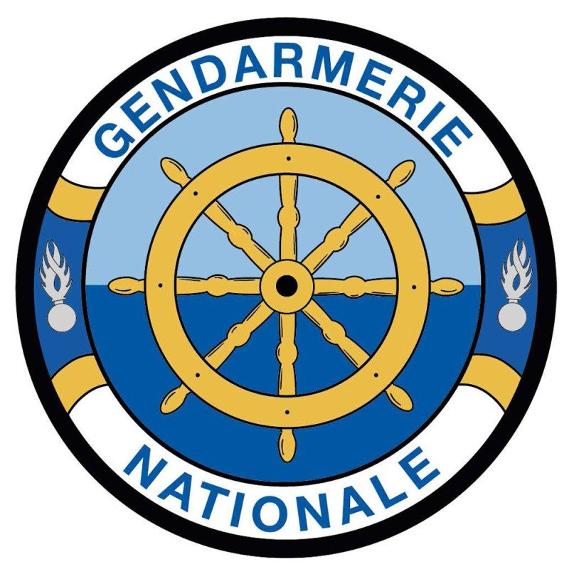 Écusson brodé rond - Commandement de la Gie des Voies Navigables
