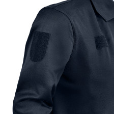 Polo manches longues bleu marine (Homme)