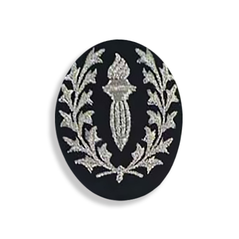Insigne brodé de casquette pour Officier CRS