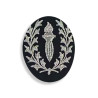 Insigne brodé de casquette pour Officier CRS