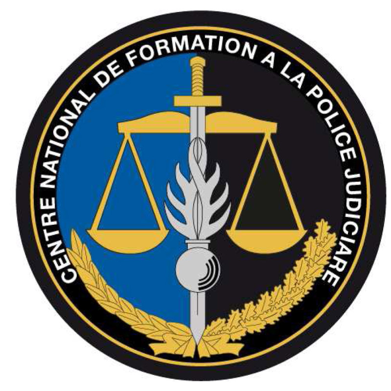 Écusson brodé rond - Centre National de Formation à la Police Judiciaire CNFPJ