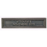 Agrafe pour médaille Attentats novembre 2015 Vieil argent