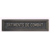 Agrafe pour médaille Bâtiments de combat Vieil argent