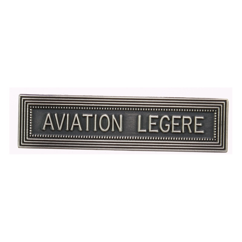 Agrafe pour médaille Aviation légère Vieil argent