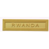 Agrafe pour médaille Rwanda Vermeil
