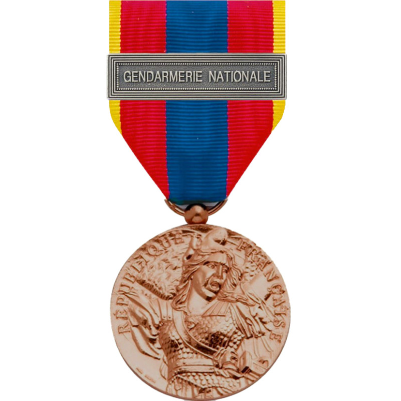 Médaille de la Défense Nationale bronze avec agrafe Gendarmerie Nationale