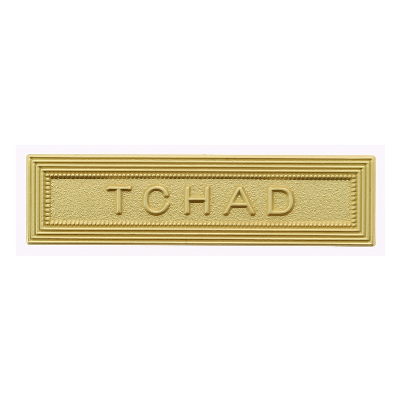 Agrafe pour médaille Tchad Vermeil