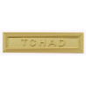Agrafe pour médaille Tchad Vermeil