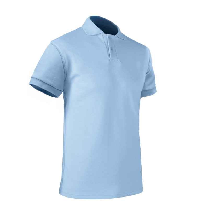 Polo manches courtes bleu clair (Homme)