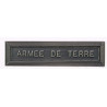 Agrafe pour barrette Armée de terre Vieil argent
