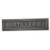 Agrafe pour barrette Artillerie Vieil argent