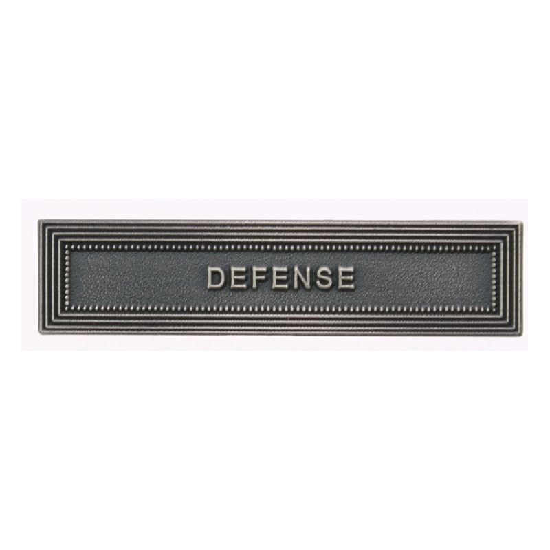 Agrafe pour barrette Défense Vieil argent