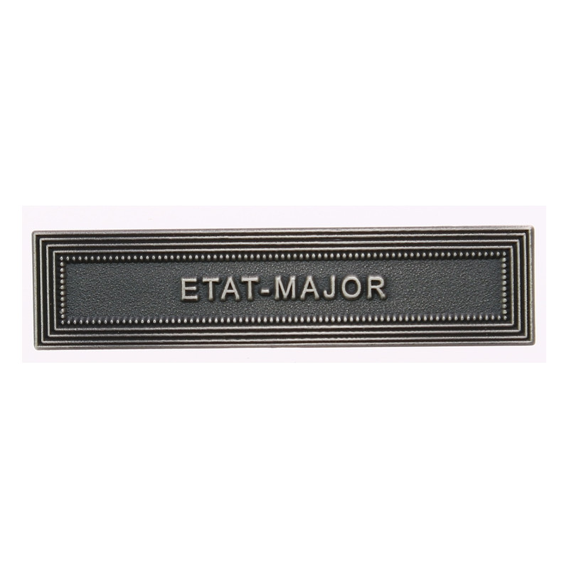 Agrafe pour barrette État-major Vieil argent