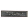 Agrafe pour barrette Fonction publique territoriale Vieil argent