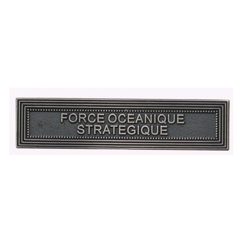 Agrafe pour barrette Force océanique stratégique Vieil argent