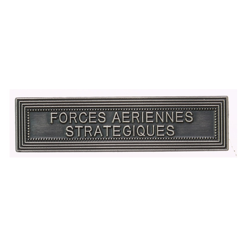 Agrafe pour barrette Forces aériennes stratégiques Vieil argent