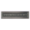 Agrafe pour barrette Gendarmerie d'outre-mer Vieil argent