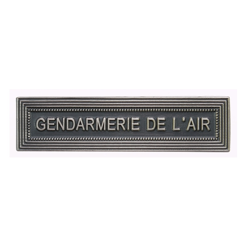 Agrafe pour barrette Gendarmerie de l'air Vieil argent