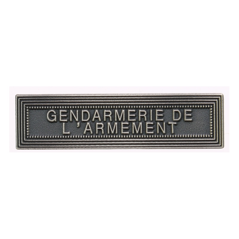 Agrafe pour barrette Gendarmerie de l'armement Vieil argent
