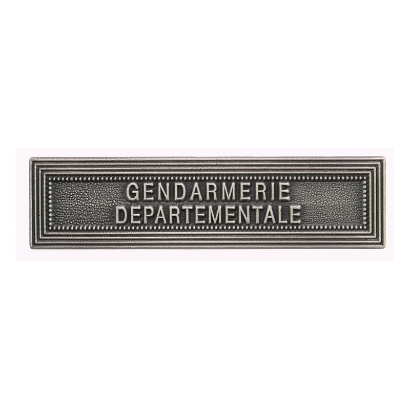 Agrafe pour barrette Gendarmerie départementale Vieil argent