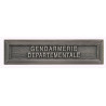 Agrafe pour barrette Gendarmerie départementale Vieil argent