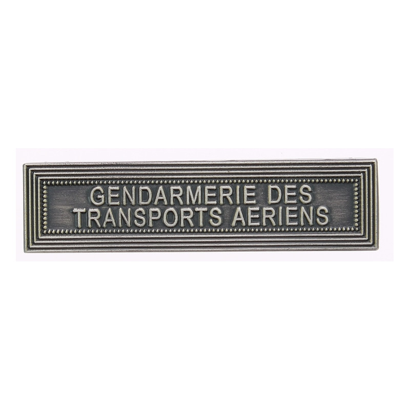 Agrafe pour barrette Gendarmerie des transports aériens Vieil argent