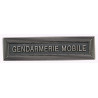 Agrafe pour barrette Gendarmerie mobile Vieil argent