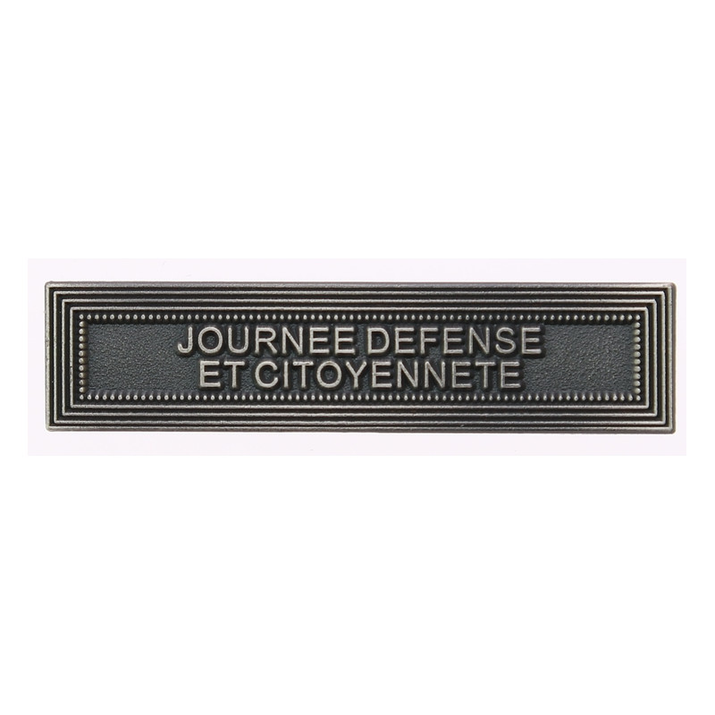 Agrafe pour barrette Journée défense et citoyenneté Vieil argent