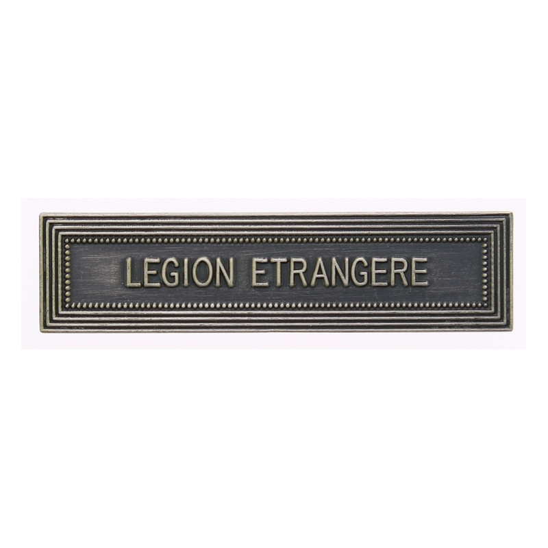Agrafe pour barrette Légion étrangère Vieil argent