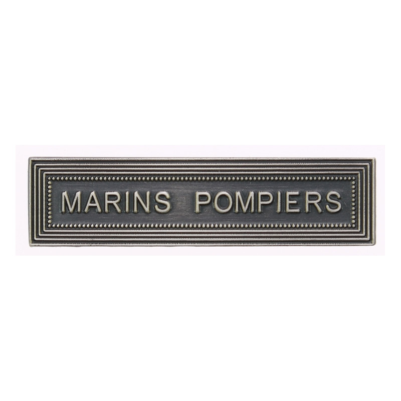 Agrafe pour barrette Marins pompiers Vieil argent