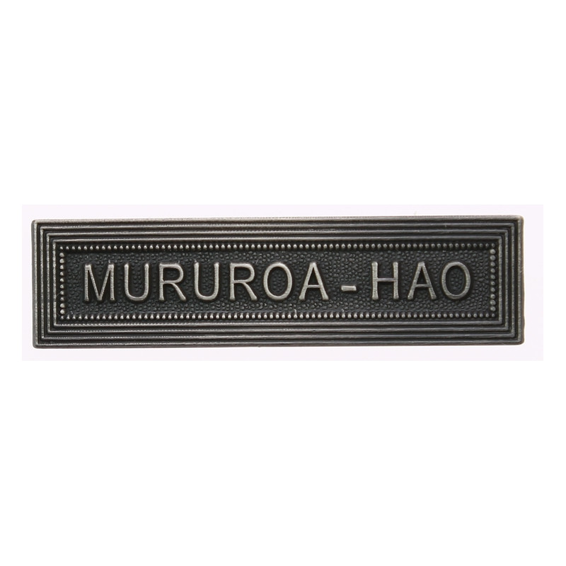 Agrafe pour barrette Mururoa-Hao Vieil argent