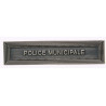 Agrafe pour barrette Police municipale Vieil argent