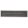 Agrafe pour barrette Poste interarmées Vieil argent