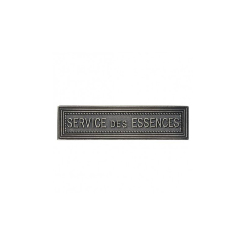 Agrafe pour barrette Service des essences Vieil argent