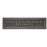 Agrafe pour barrette Service du commissariat des armées Vieil argent