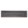 Agrafe pour barrette Sous-marins Vieil argent
