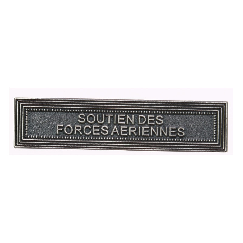 Agrafe pour barrette Soutien des forces aériennes Vieil argent