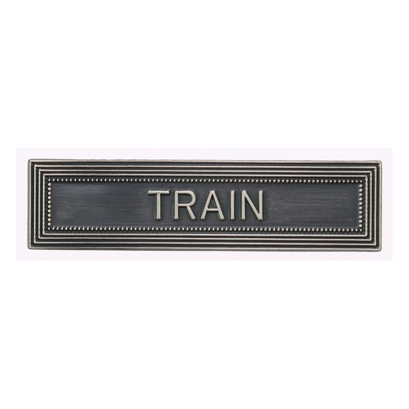 Agrafe pour barrette Train Vieil argent