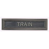 Agrafe pour barrette Train Vieil argent