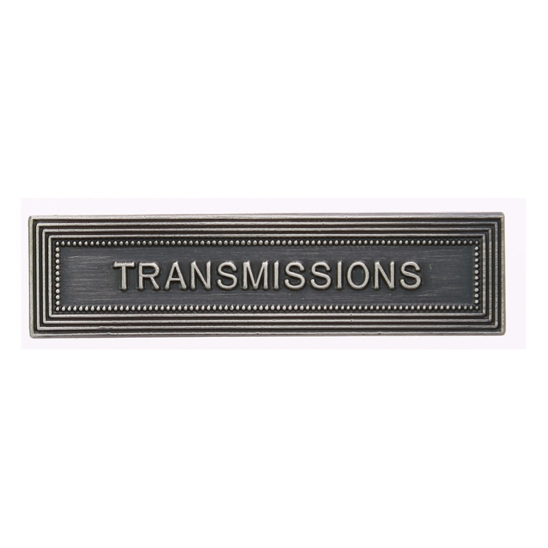 Agrafe pour barrette Transmissions Vieil argent
