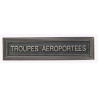 Agrafe pour barrette Troupes aéroportées Vieil argent