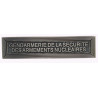 Agrafe pour barrette Gendarmerie de la sécurité des armements nucléaires Vieil argent