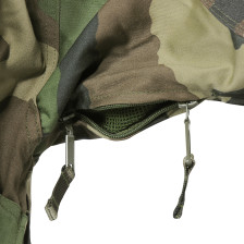 Parka capuche bariolée