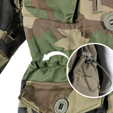 Parka capuche bariolée