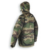 Parka capuche bariolée