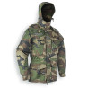 Parka capuche bariolée